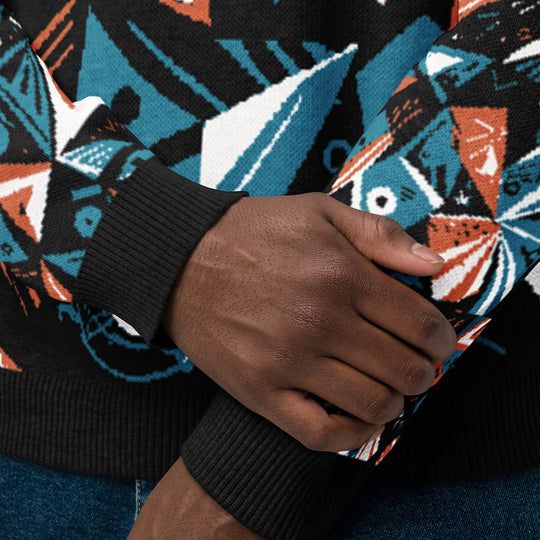 Anti - AI Knitted crew neck sweater - VisibleToHumans