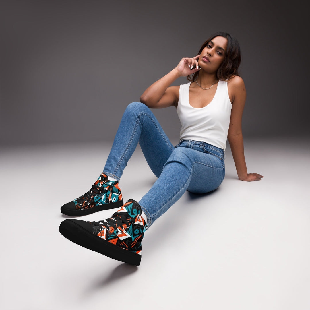 Women’s Adversarial high top canvas shoes - VisibleToHumans