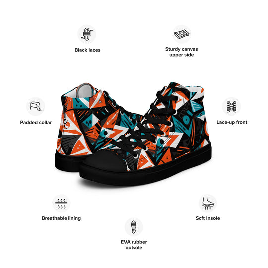 Women’s Adversarial high top canvas shoes - VisibleToHumans